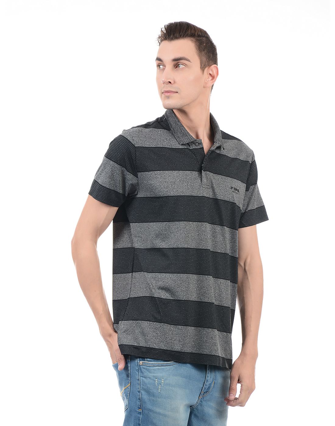 U.S. Polo Assn. Men Casual Wear Striped T-Shirt